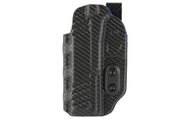 DeSantis Gunhide Slim-Tuk, Inside Waistband Holster, Fits Glock 17/19, Ambidextrous, Carbon Fiber Exterior Finish, Blue Kydex Interior 219KJB2Z0