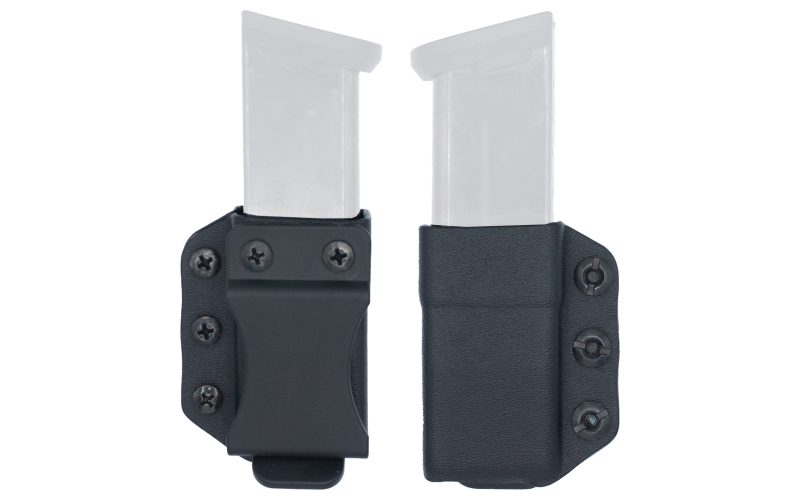 DeSantis Gunhide Persuader Mag Pouch, Inside/Outside Waistband, Fits Sig P365, Kimber R7, Hellcat, and Shield Plus Magazines, Ambidextrous, Matte Finish, Black A100KJKKZ0
