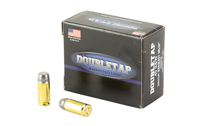 DoubleTap Ammunition Hardcast Solid, 40 S&W, 200 Grain, Wide Flat Nose Hard Cast, 20 Round Box 40200HC