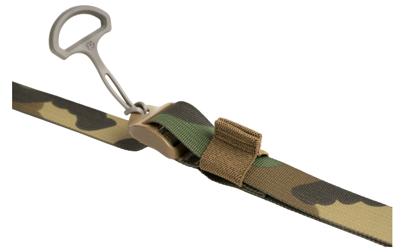 Edgar Sherman Design ESD Sling, 2-Point Combat Sling, 1" Webbing, Polymer Hardware, Matte Finish, M81 Woodland ESD-SL-M81