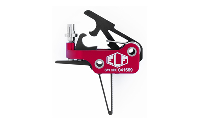 Elftmann Tactical 3 Gun Trigger, Straight, Mil-Spec, Finger Adjustable, Black 3GUN-SFA