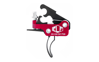 Elftmann Tactical AR-9 Trigger, Curved, Finger Adjustable, Black AR-9-CFA
