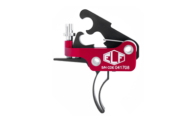 Elftmann Tactical Service Trigger, Curved, Finger Adjustable, Black SERVICE-CFA