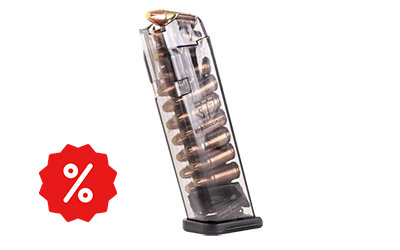 ETS 17 round (9mm) mag fits Glock 17, 18, 19, 19x, 26, 34, 45 (Gen 1 - Gen 5 Glocks)