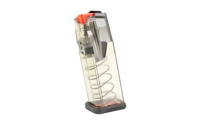 Elite Tactical Systems Group OMEGA Magazine, 9MM, 15 Rounds, Fits Glock 19/26, Hardened Steel Feedlips, Polymer, Clear OMG-GLK-19