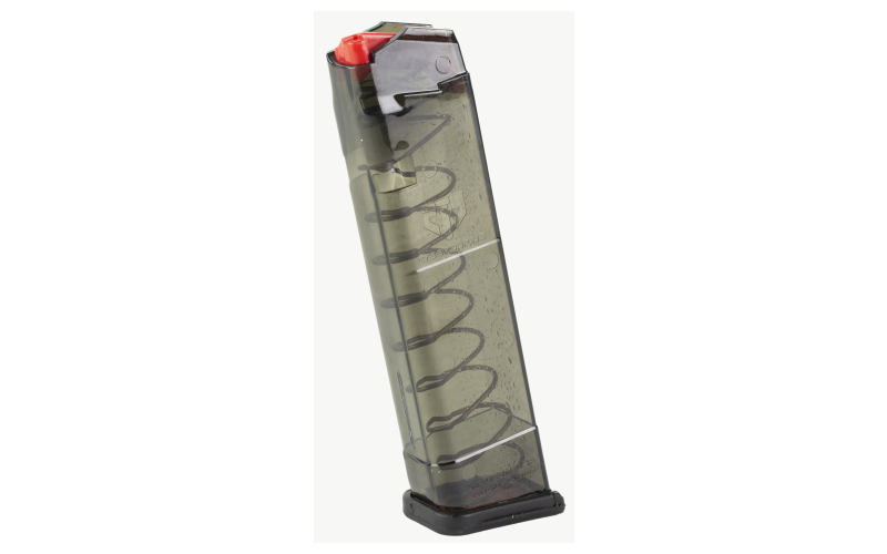 Elite Tactical Systems Group Magazine, 40 S&W, 19 Rounds, For Glock 22/23/27, Carbon Smoke SMK-GLK-22-140