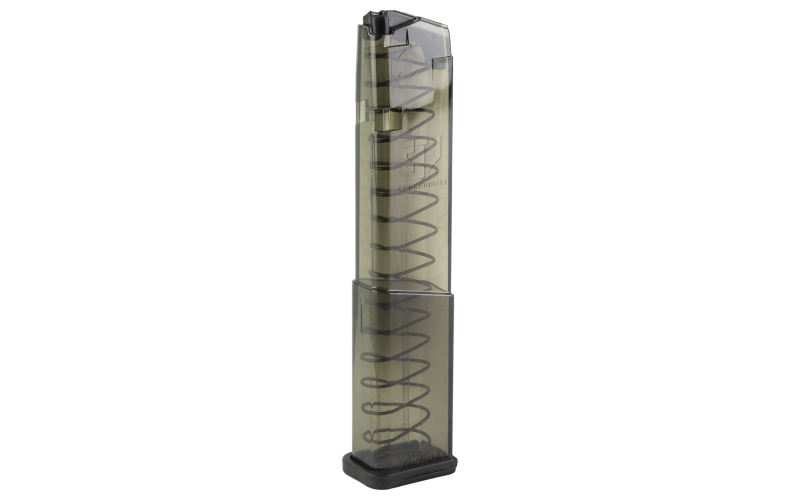Elite Tactical Systems Group Magazine, 9MM, 19 Rounds, Fits Glock 43X, Carbon Smoke SMK-GLK-43X-19