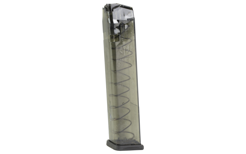 Elite Tactical Systems Group Magazine, 9MM, 27 Rounds, Fits Glock 17/19/26, Carbon Smoke SMK-GLK-9-170