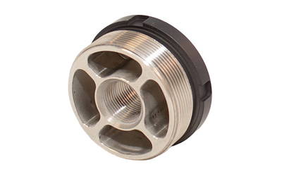 Energetic Armament Direct Thread Adapter, 11/16X24 Direct Threads, 1.375X24 Suppressor Threads, Titanium, Cerakote Finish, Black EA25