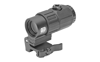 EOTECH G45 Magnifier, 5X Magnification, QD Mount, Switch-to-Side, Tool-Free Vertical and Horizontal Adjustments, Matte Finish, Black G45.STS