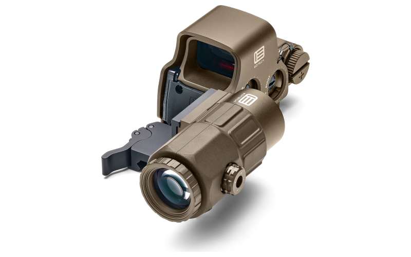 EOTECH EXPS3-0 Holographic Sight, Red 68 MOA Ring with 1 MOA Dot Reticle, Night Vision Compatible, Side Button Controls, Quick Disconnect Mount, Includes G33 3X Magnifier, Matte Finish, Tan HHSVIIITAN