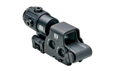 EOTECH Holographic Hybrid Sights, Night Vision Sight, 68 MOA Ring with (2)-1 MOA Dots, Black, Side Buttons, Includes EXPS3-2 & G43 Magnifier With QD Switch-to-side Mount, Matte Finish, Black HHS VI