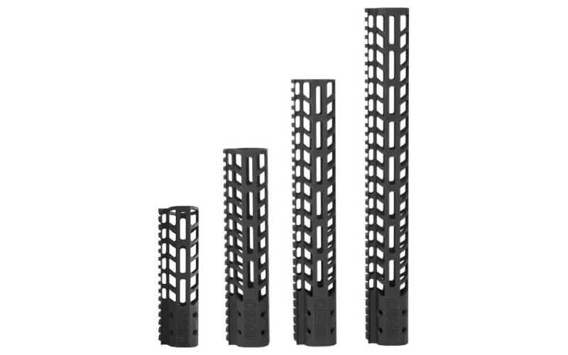 Ergo superlite modular rail system (1pc) 1.37"int diam 12"l m-lok slots blk