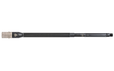 Faxon Firearms Match Series, Heavy Fluted, Button Rifled, 308 Winchester, 20" Threaded Barrel, 5/8X24 Thread Pitch, 1:10 Twist Rate, DPMS LR-308 Barrel Extension, Rifle-Length Gas System, Fits AR10, Nitride Finish, Black 10B810R20FHQ-5R-NP3