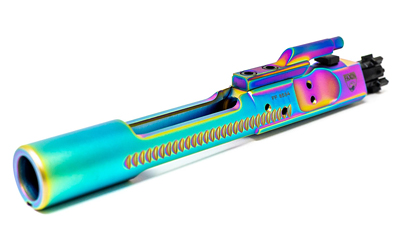 Faxon Firearms Bolt Carrier Group, 5.56 NATO, Fits AR-15, Chameleon PVD Coated Bolt Carrier and Gas Key, Salt Bath Nitrided Bolt, Black FF556BCGCNITRIDE-NCR