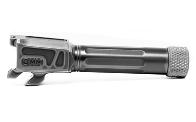 Faxon Firearms Match Series, Straight Fluted, Drop In Barrel, 9MM, 3.1" Threaded Barrel, 1/2X28 Thread Pitch, 1:10 Barrel Twist, Fits M&P Shield/Shield Plus, Incompatible with LCI Models, Nitride Finish, Black MPB910NSSOQ-T