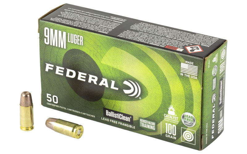 FED BALLISTICLEAN 9MM 100GR 50/1000