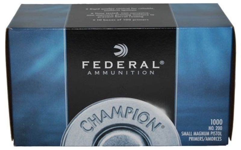 Federal .200 small pistol magnum primers 1,000/box