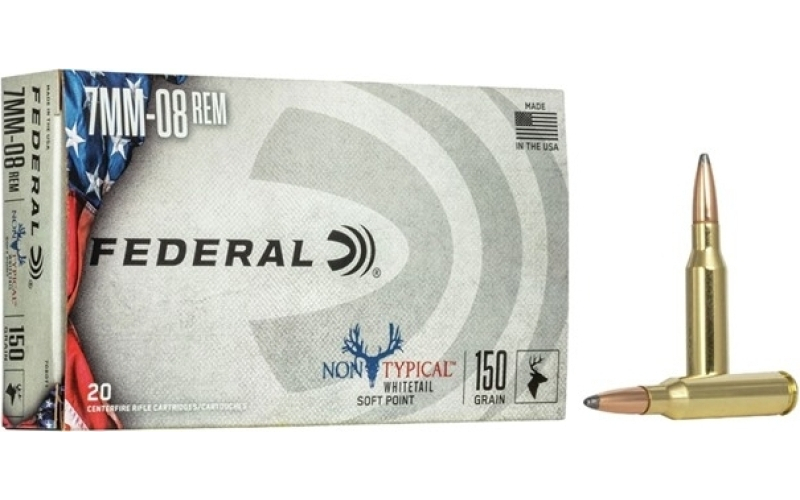 Federal 7mm-08 remington 150gr soft point 20/box