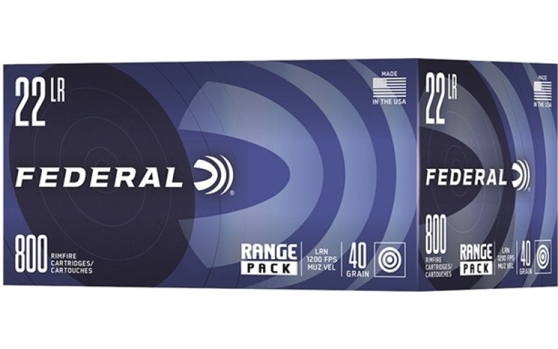 Federal 22 long rifle 40gr lead round nose 800/box