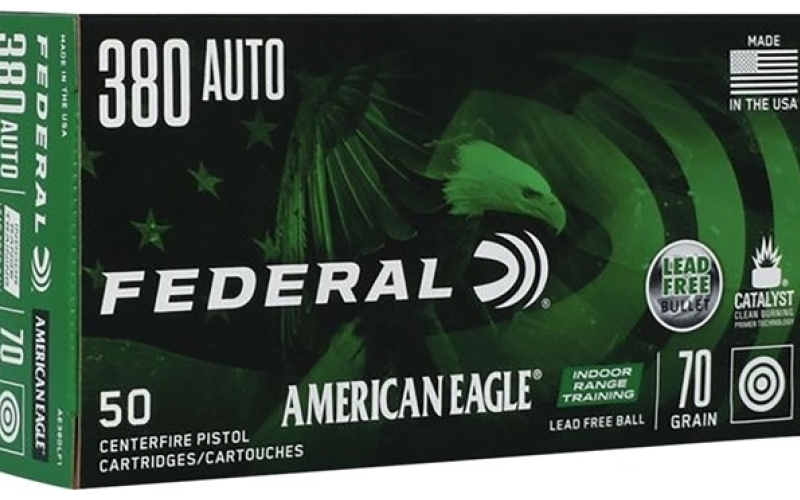 Federal 380 auto 95gr lead free fmj 50/box
