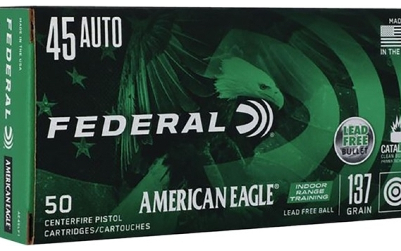 Federal 45 auto 140gr lead free fmj 50/box