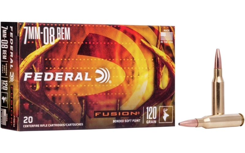 Fusion 7mm-08 rem 120gr ammo 20rd