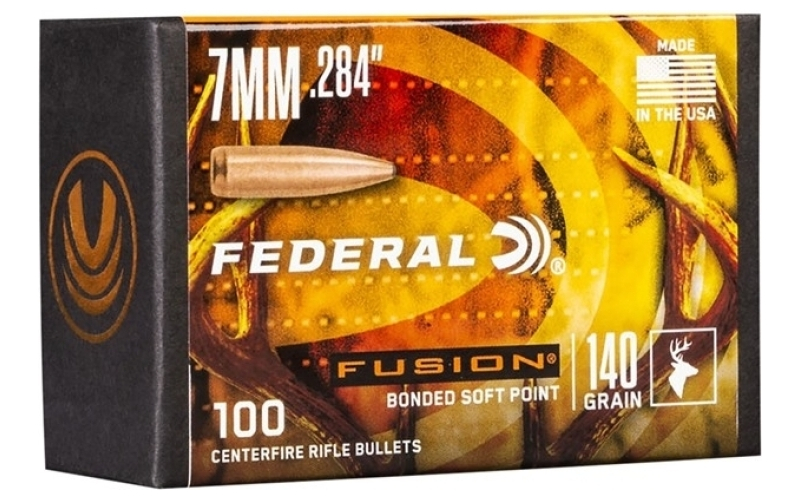 Federal 22 caliber (0.224  ) 90gr fusion bullets 100/box