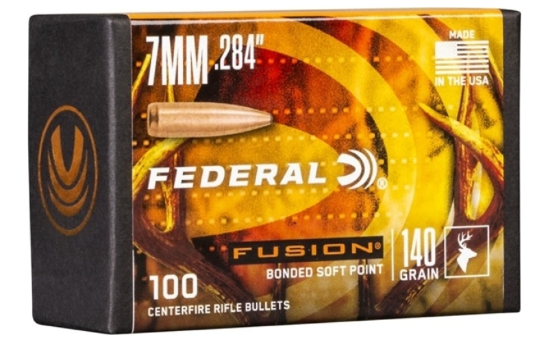 Federal 7mm (0.284'') 140gr bonded soft point 100/box