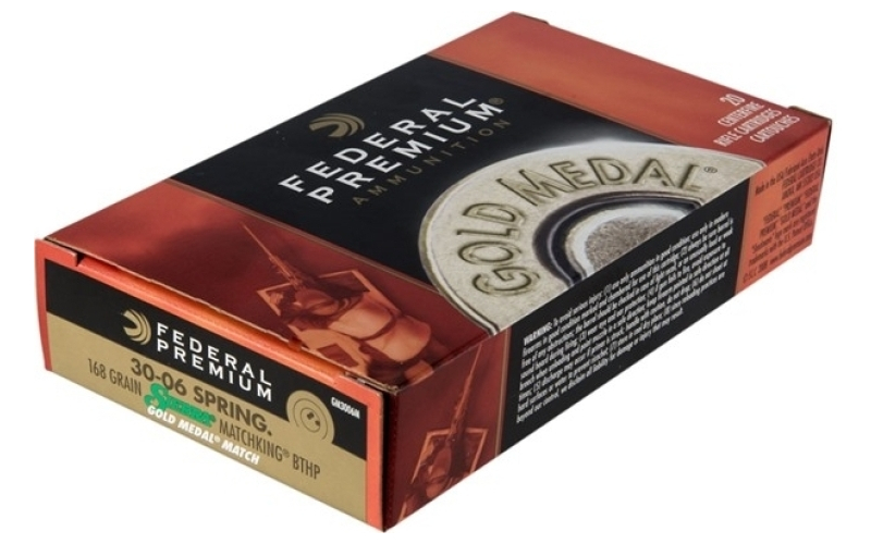 Federal 30-06 springfield 168gr matchking hpbt 20/box