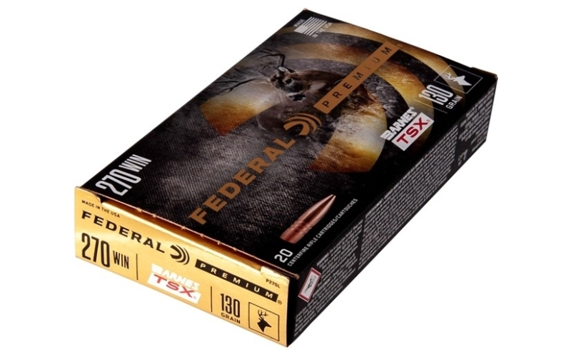 Federal 270 winchester 130gr barnes tsx 20/box