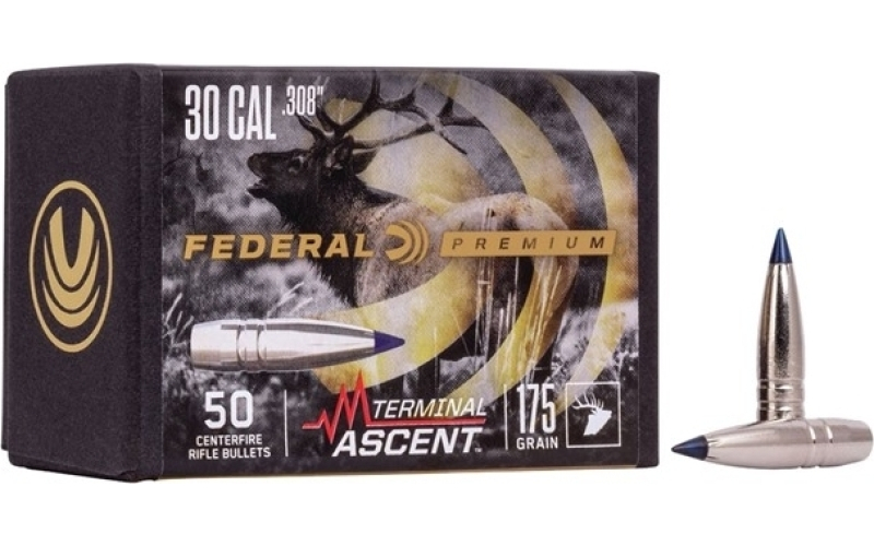 Federal 30 caliber (0.308  ) 175gr terminal ascent 50/box
