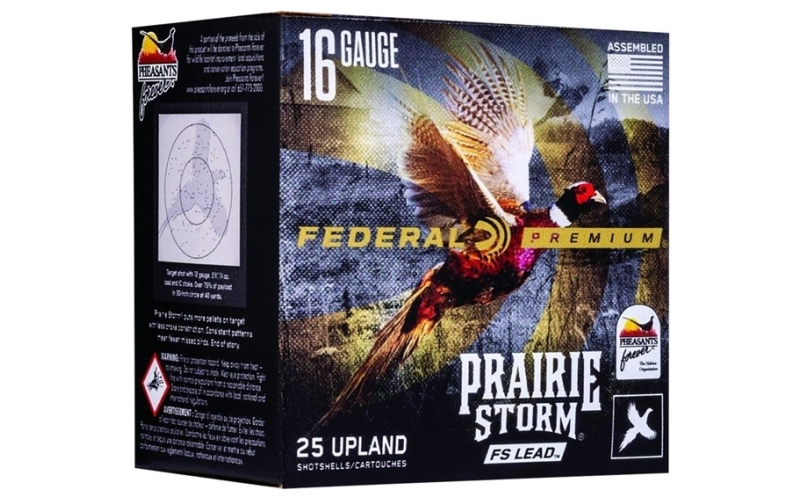 Federal 16 gauge 2-3/4'' 1-1/8oz #4 shot 25/box