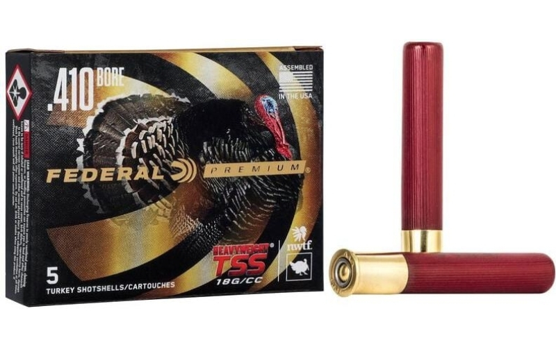 Federal premium turkey heavyweight tss 410ga 3" 13/16 oz 9.5 ammo 5rd