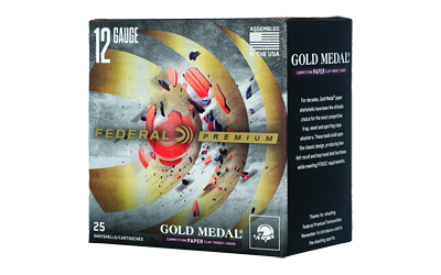 Federal Federal Premium, Gold Medal, 12 Gauge, 2.75" Chamber, #7.5 Shot, 1 Ounce, 25 Round Box GMT12175
