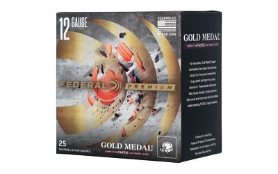 Federal Gold Medal, 12 Gauge, 2.75" Chamber, #8 Shot, 1 Ounce, 25 Round Box GMT121 8
