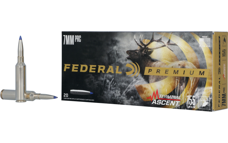 Federal Premium, Terminal Ascent, 7MM PRC, 155 Grains, Terminal Ascent Bonded, 20 Round Box P7PRCTA1
