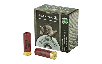Federal Upland Steel, Lead Free, 12 Gauge 2.75", #7.5, 1 1/8 oz, Steel Shot, 25 Round Box, California Certified Nonlead Ammunition USH1275