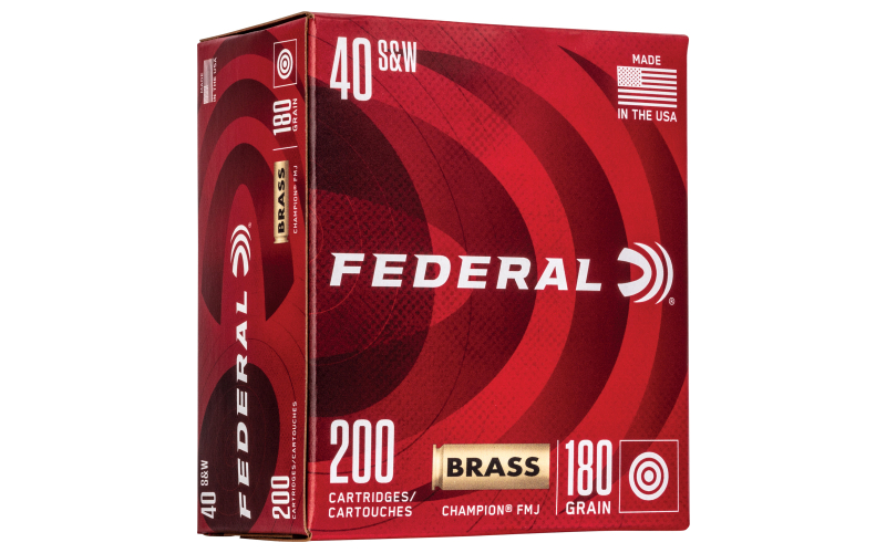FED CHAMP 40S&W 180GR FMJ 200/1000