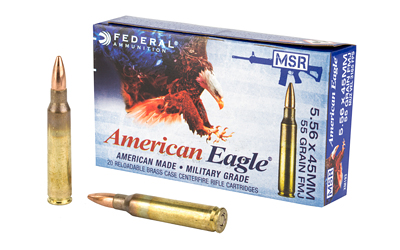 Federal American Eagle, 556NATO, 55 Grain, Full Metal Jacket, 20 Round Box XM193X