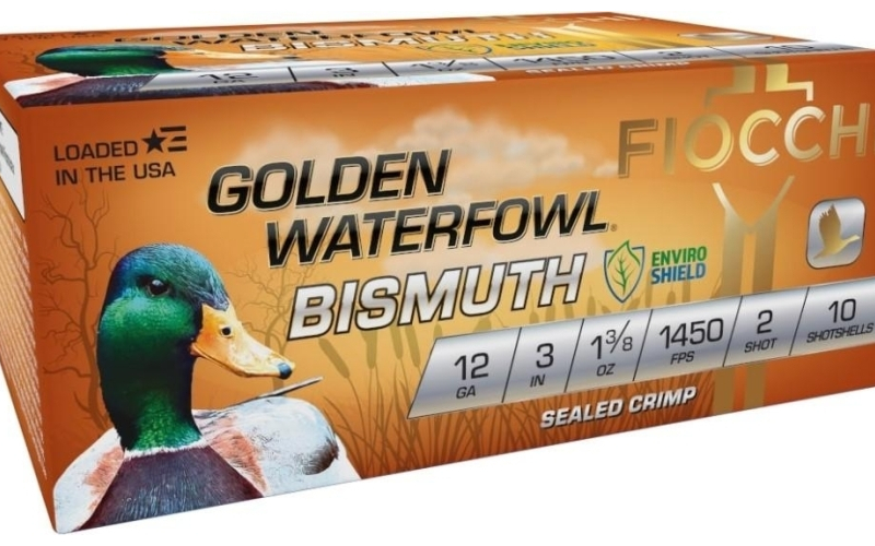 Golden waterfowl bismuth 12ga 3" 1 3/8oz #2 10rd/box 1450 fps
