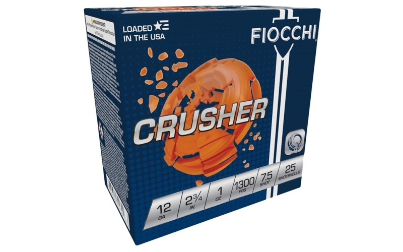 Fiocchi Ammunition 12 gauge 2-3/4'' 1 oz #7.5 shot 25/box
