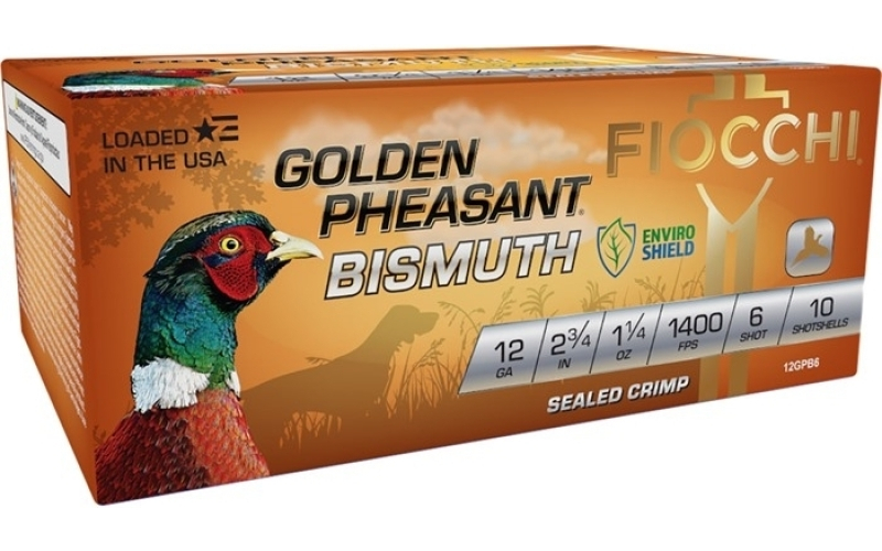 Fiocchi Ammunition 12 gauge 3'' 1-1/4 oz #6 bismuth shot 10/box
