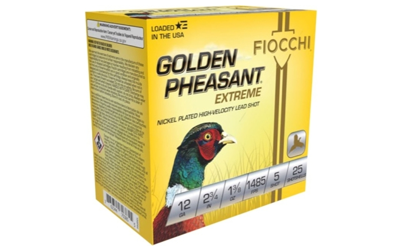 Fiocchi Ammunition 12 gauge 2-3/4'' 1-3/8 oz #5 nickel plated shot 25/box