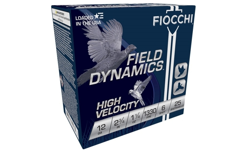 Fiocchi Ammunition 12 gauge 2-3/4'' 1-1/4 oz #6 shot 25/box