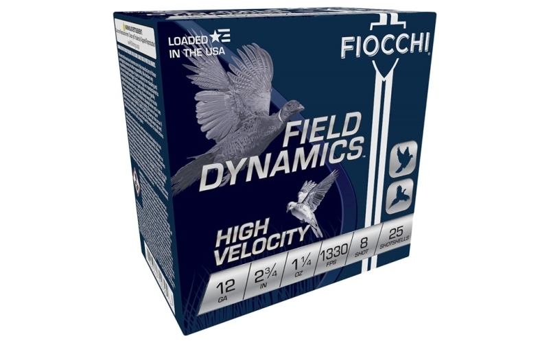 Fiocchi Ammunition 12 gauge 2-3/4'' 1-1/4oz #8 25/box
