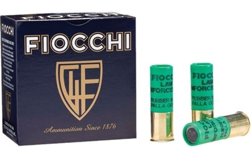 Fiocchi Ammunition Fiocchi rubber baton slug 12ga 2.75'' 4.8 grams 10/bx