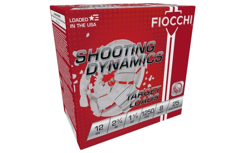 Fiocchi Ammunition Fiocchi shooting dynamics 12ga 1250fps 1 1/8oz #8