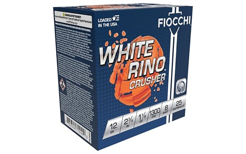 Fiocchi Ammunition 12ga 2-3/4'' 1-1/8oz #8 shot 25/box
