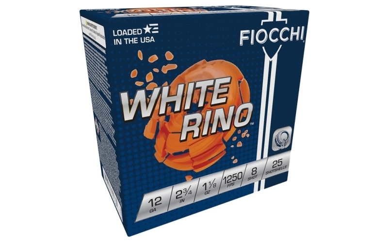 Fiocchi Ammunition 12 gauge 2-3/4'' 1-1/8 oz #8 shot 25/box